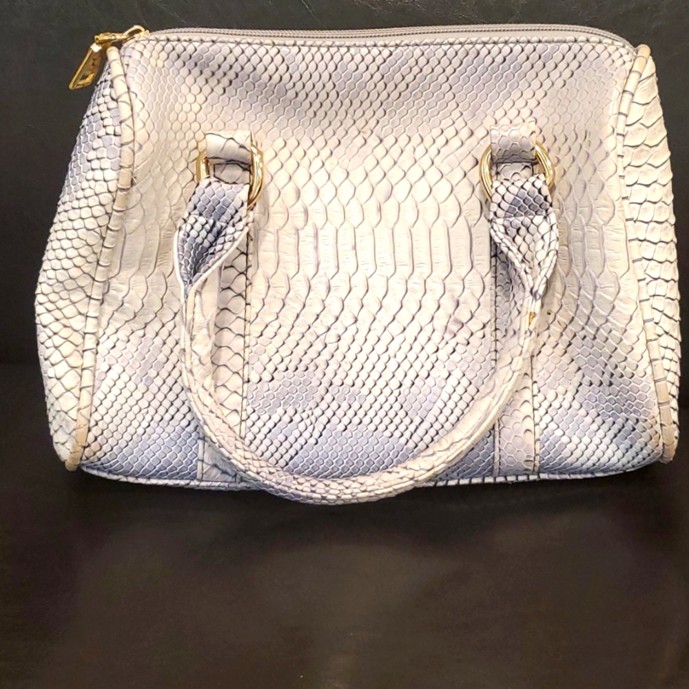 Hoxis faux snakeskin handbag